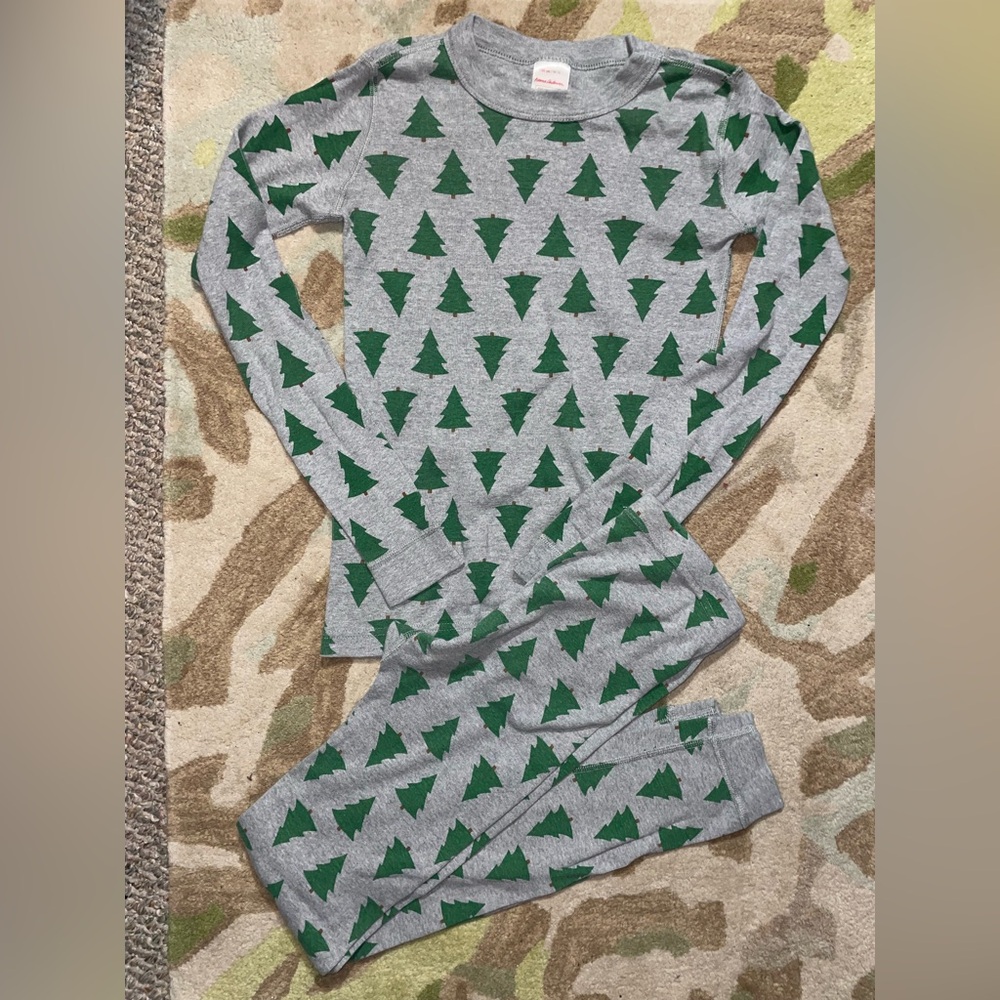 Hanna Andersson Christmas tree pajama set, 12